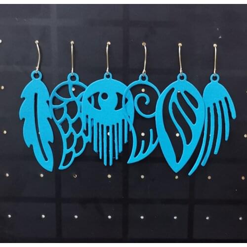 6Pcs Bohemia Classical Earring Metal Cutting Dies For Stamps Scrapbooking Stencils DIY Paper Album Card Decor Embossing 2021 New