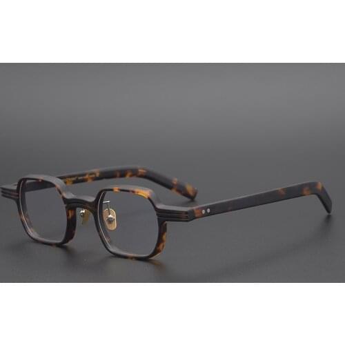 Acetate Transparent Clear Glasses Women Men Vintage Small Square Glasses Frame Optical Myopia Eyeglasses Frames Eyewear Oculos