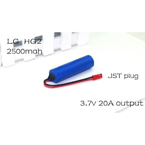 3.7V 2500mah JST plug Rechargeable battery 20A discharge 10-15C power Remote control model aircraft aircraft batteries