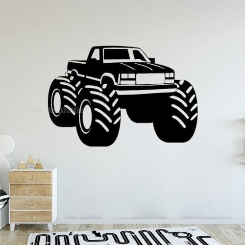 Large Driving Tractor Wall Stickers Nursery Vinyl Wall Decor Kids Bedroom Cartoon Tractor Truck Car Vehicle Wall Decals LL2786
