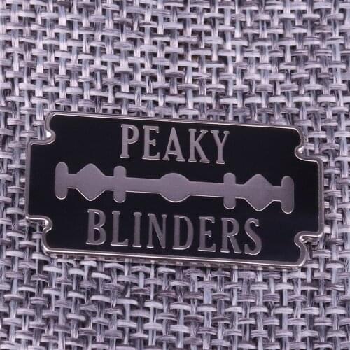 Thomas Shelby Peaky Blinder Brooch brothers razor enamel pin fathers day gift