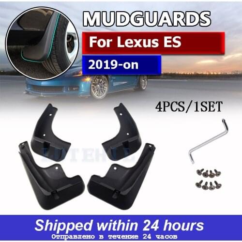 4pcs Car Styling ABS Mud Flaps Splash Guard Mudguard Mudflaps Fenders Perfector For Lexus ES 2019-Present External Decoration