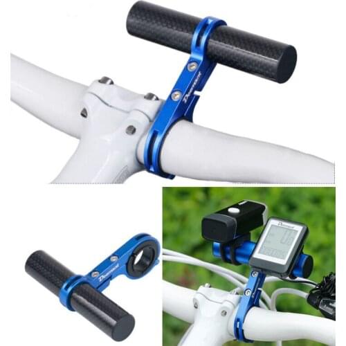Bicycle Handlebar Extended Bracket Bike Headlight Mount Bar Comput Carbon Bar Holder Lantern Lamp Support Rack Alloy Fiber Stand