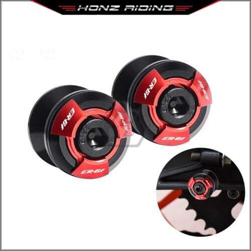 For Kawasaki ER-6F ER6F 2006-2016 Motorcycle Accessories Swingarm Spools Slider Stand Screws