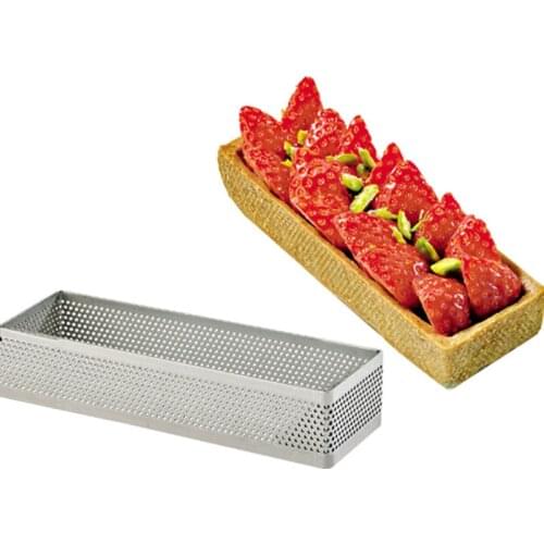 Pizza Fruit Pie Pastry DIY Decoration Mould Square Rectangle Stainless Steel Cake Making Molds Practical Kitchen Baking Tools