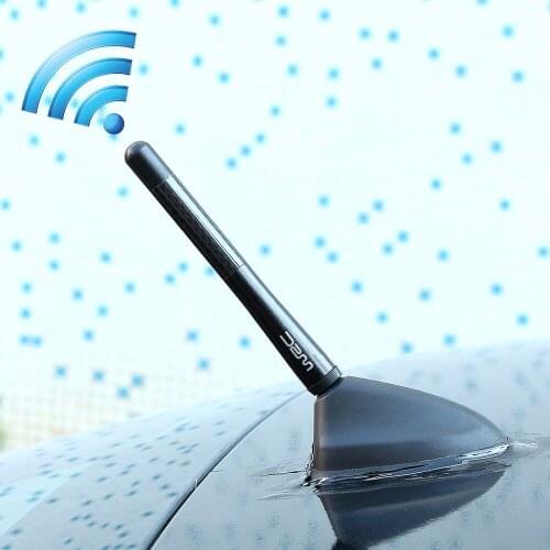 WRC Carbon Fiber Short Radio Antenna Aerials For mitsubishi lancer asx outlander pajero l200 for Samsung QM6 QM3