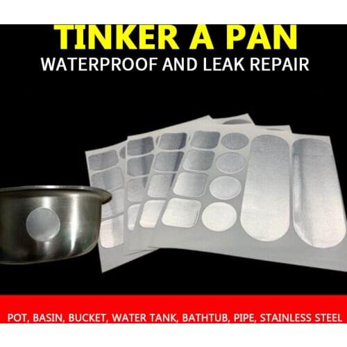 Creative Repair Pot Bottom Loopholes Stainless Steel Mending Seams High Temperature Fire-resistant Waterproof Aluminum Foil Tape