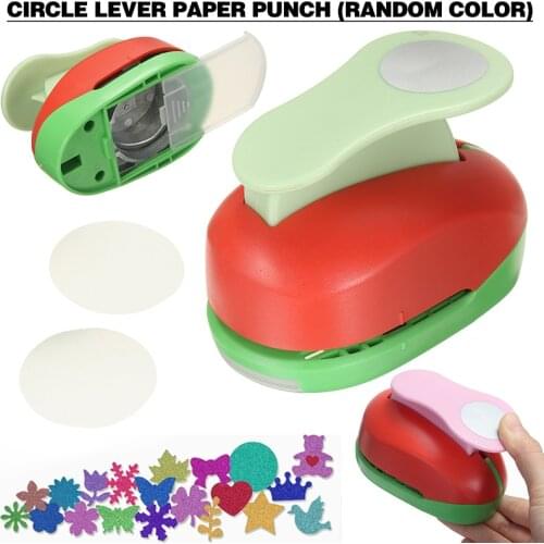 5cm XL Circle Round Paper Craft Hole Punch Tool Card DIY Scrapbook Cutter for Kids Scrapbook Manual Punch Embossing Cutter