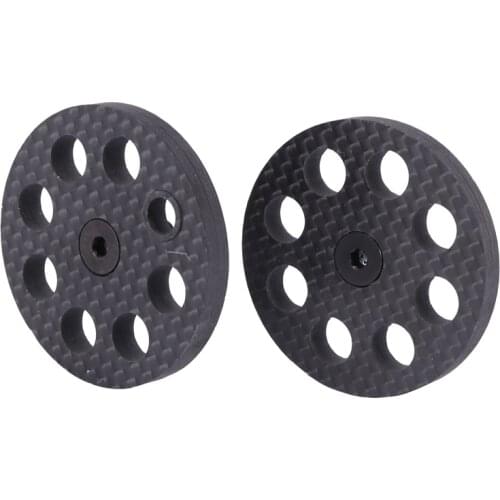 Lightweight Carbon Fiber Bicycle Bike Pulley with Bearing Ti Bolt Axle for Brompton Bike Cycling Hollow Accessories