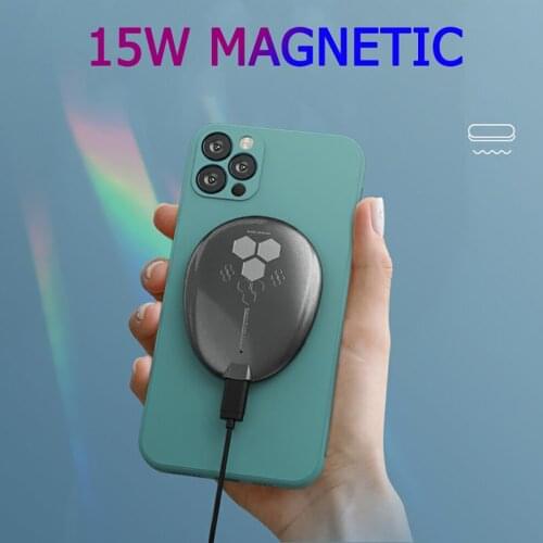 For iPhone 12 Pro Max 12mini 11 XR XS Max 8Plus X Samsung S20 S10 Wireless Charger Pad Magnetic 15W Fast Wireless charging base