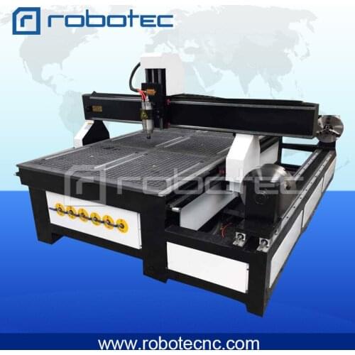 Robotec 1325 CNC Router With Lathe Kits/CNC Router For Cutting/Engraving Wood Furniture/Large Work Size Statue Carver