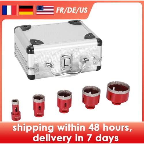 Diamond Core Bit Set M14 For Tiles Porcelain Stoneware 5pcs Diamond Coated Core Hole Saw Finger Bit Dense Diamond Layer