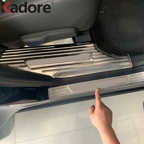 For Chevrolet Blazer 2019 2020 Stainless Inner Door Sill Scuff Plate Guards Door Sills Protectors Welcome Pedals Car Styling