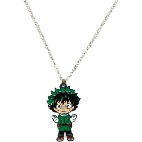 Anime My Hero Academia Pendant Necklace Boku No Hero Academia Midoriya Izuku deku Enamel Metal Necklace Fashion Accessories