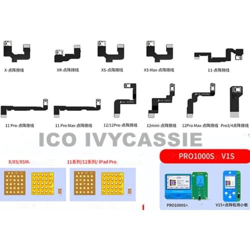 For iPhone 11 11Pro 11Promax Dot Matrix IC Set Dot Array Driver IC+Capacitor+Resistance+Transfer Flex Cable Face ID Recognition