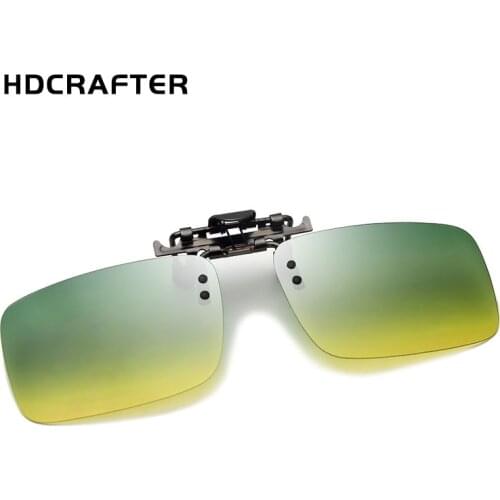 Polarized Sunglasses Clip On UV400 Driving Night Vision Clip On Eyewear Accessories Sunglasses Lens Oculos Gafas De Sol