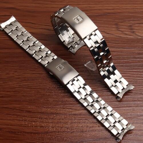 19mm 20MM solid stainless steel 1853 watch strap for Quartz watches T-SPORT PRC200 T17 T461 T014430 T014410 Watchband Man