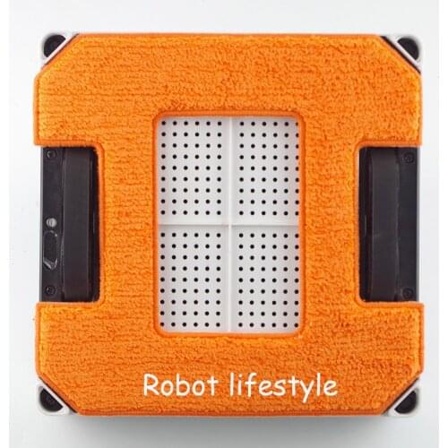 Robot window cleaner grey clean cloth*3pcs ,orange clean cloth*3pcs per set for model X6P
