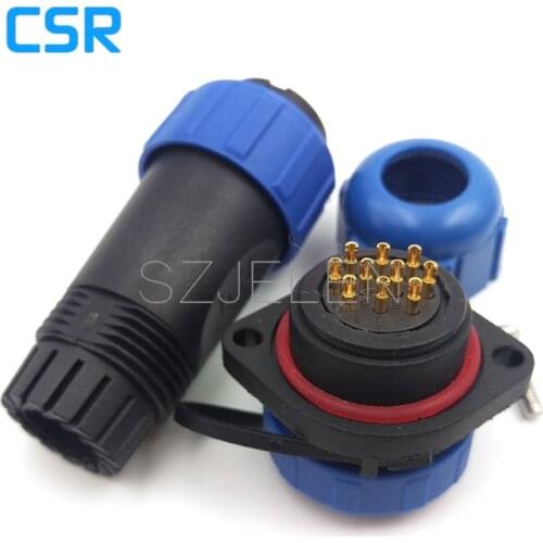 SP2110, 10 pins power waterproof cord led wire connector,IP68, power cables wires waterproof connector 10pin plugs and sockets