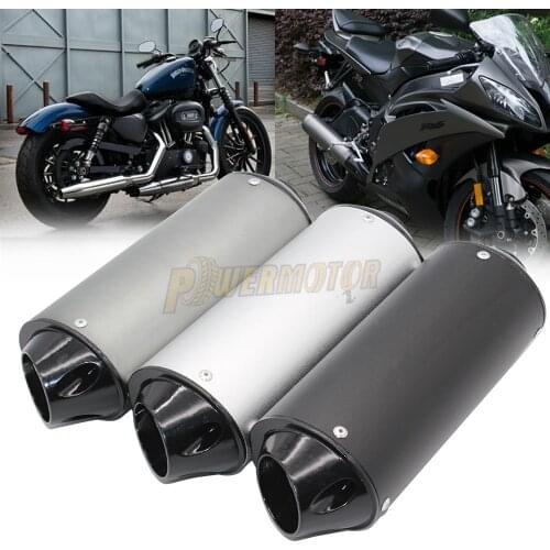 28mm 38mm Universal Motorcycle Exhaust Muffler Pipe Motocross Exhaust for 125cc 150cc 160cc For Honda Yamaha Kawasaki ATV