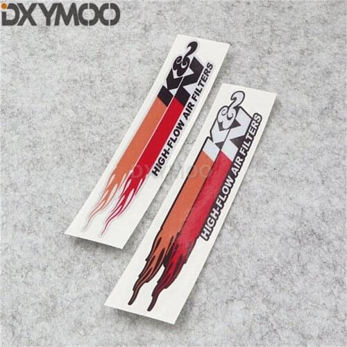 Car Styling Vinyl Decal Vehicle Motorcycle Bike Sticker for KN High FLOW Filter Charger Equipped