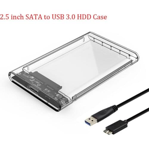 2.5'' USB 3.0 to SATA SSD HDD Hard Drive Disk External Case Enclosure