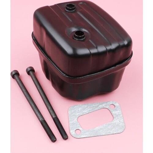 Exhaust Muffler For Husqvarna 350 351 353 345 340 346XP Chainsaw Spare Tool Part Bolts Gasket Kit