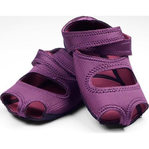 Women Yoga Socks Half Toe Non Slip Dance Training Shoes Breathable Exercise Fitness Pilates Sports Socks Indoor Yoga Shoes M23