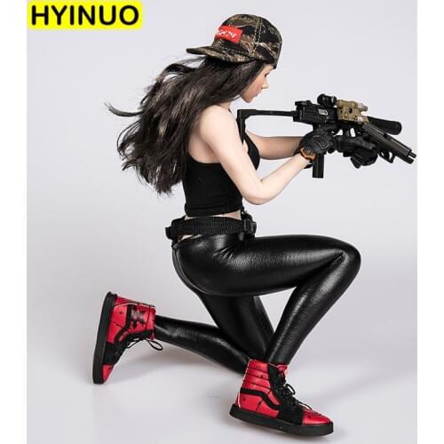 2 Models 1/6 Scale TYM033 Women Sexy Popular Leather pants Female Fashion Tights Clothes For12'Full Set Action Figure Dolls Toys