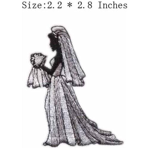 Bride 2.2"wide embroidery patch for bridal beaded appliques/wedding/bridal beaded trim