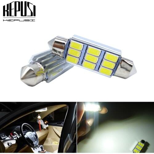 2x C5W C10W LED BULB FESTOON LED License Plate Reading Dome Lamp For Kia Rio K2 K3 armrest picanto soul optima Ceed Sportage 3