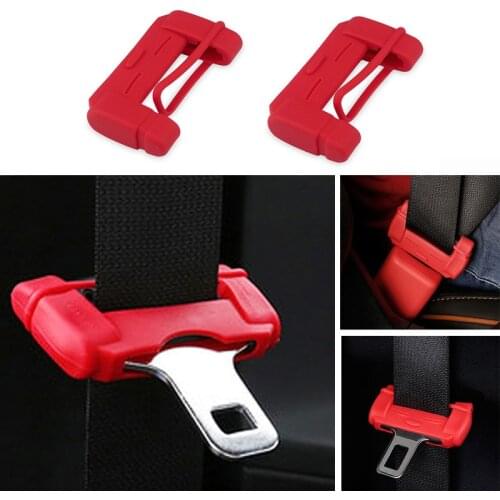 2x Car Seat Safety Belt Buckle Protector Cover For Ford Focus 2 1 Fiesta Mondeo 4 3 Transit Fusion Kuga Ranger Mustang KA S-max