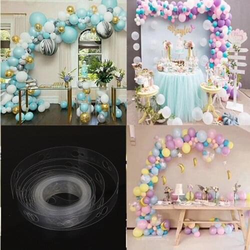DIY Various Latex Balloon Modeling Tools Plastic 5M Transparent Soft Arch Balloon Chain Tools Birthday Wedding Party Decoration
