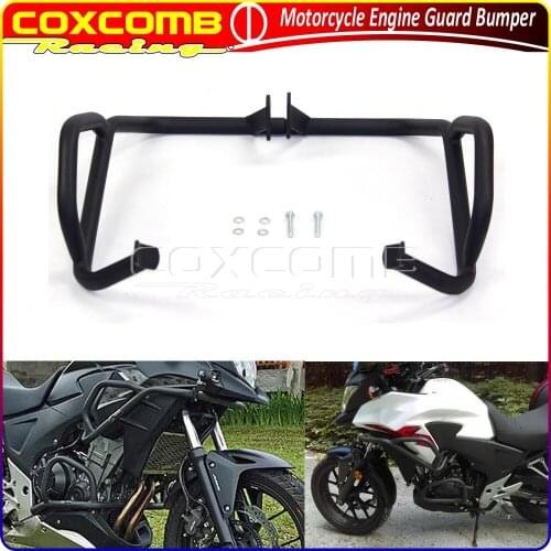 Motorcycle Steel Highway Engine Guard Black Crash Bar Bumper Buffer Guard Protection For Honda CB 400X 500X 2013-2018 2017
