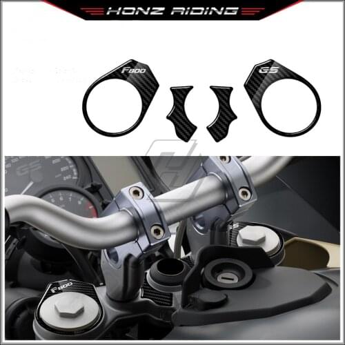 For BMW Motorrad F800GS 2008-2018 3D Carbon-look Upper Triple Yoke Defender