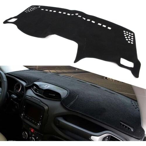 For Jeep Renegade 2016 2017 2018 Black Car Dash Mat Dashboard Cover Dashmat LHD