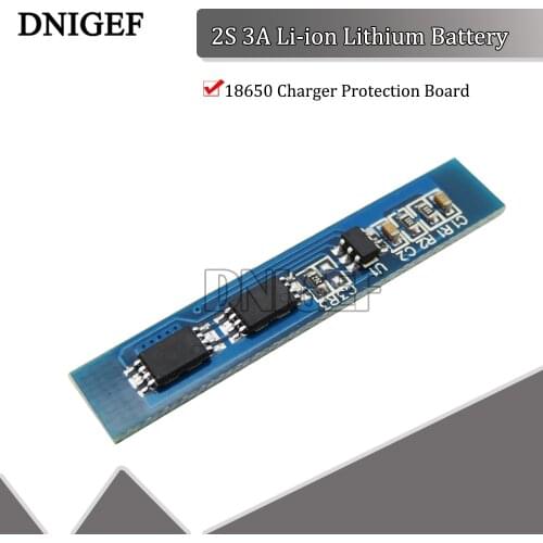 DNIGEF 1pcs 2S 3A Li-ion Lithium Battery 7.4v 8.4V 18650 Charger Protection Board BMS PCM for li-ion lipo Battery Cell Pack