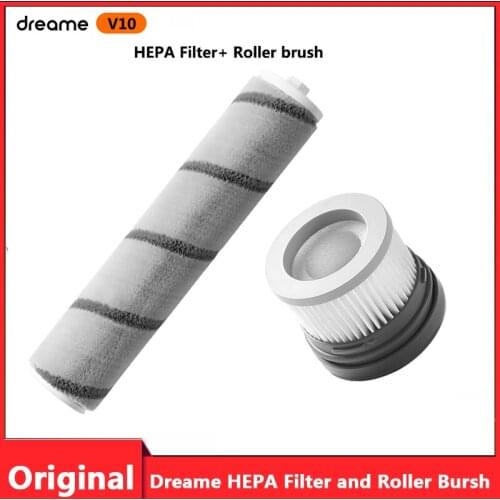Dreame V10 Extra HEPA Filter Roller Brush Accessories Replacement Handheld Vacuum Cleaner Spare Parts Cleaning Main Brush