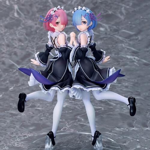 Super Special Rem Anime Re:Life In A Different World From Zero Rem Ram Wolf and Seven Little Goats Ver. PVC Action Figure 20cm