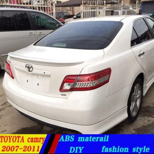 Use for toyota camry spoiler 2007-2013 camry lip spoiler ABS plastic materail unpainted spoilerPrimer Rear Wing Spoiler