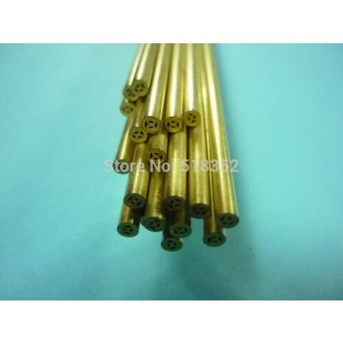 2.6mmx500mm Multihole Ziyang Brass Electrode Tube for EDM Drilling Machines