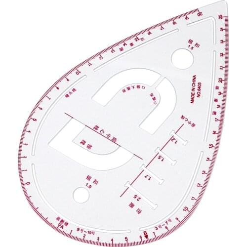 6403 multi-function armhole ruler, button positioning ruler, pocket collar line ruler, curve ruler heart ruler