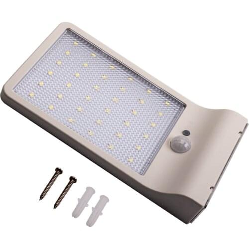 36LEDs Solar Power Motion Sensor Wall Light Security For Outdoor Garden Lamp IP65 Waterproof