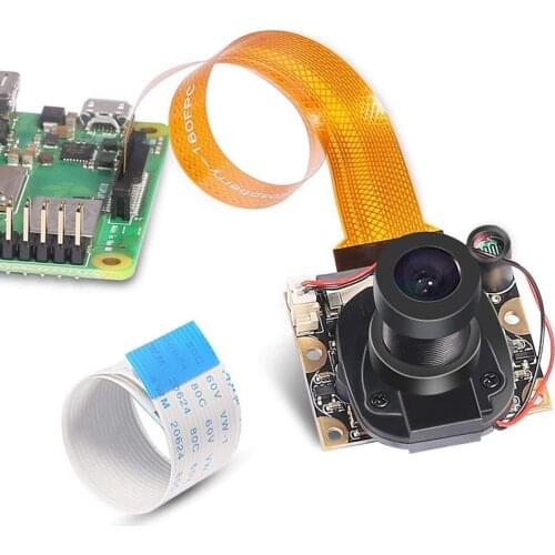 Raspberry Pi 2/3 Model B Zero W Camera Module Auto IR-Cut Switching Day/Night Vision Adjustable Focus 5MP OV5647 Sensor 1080p HD