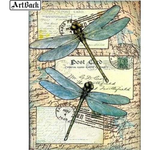 Full square drill 5d diamond painting dragonfly home decoration diamond mosaic scenery 3d full diamond embroidery crafts