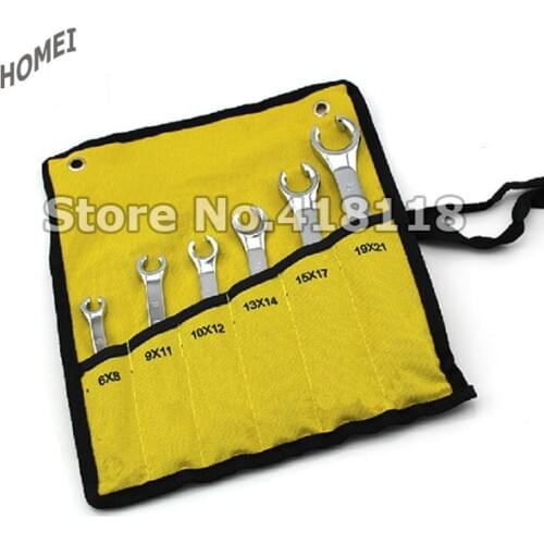 Professional Hand Tools Offset Flare Nut Wrench Tool Set 6~21mm
