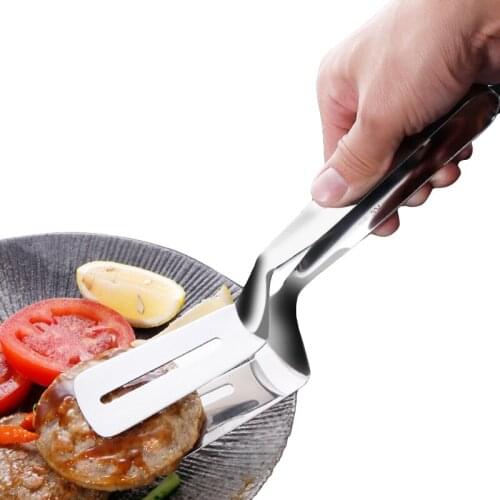 304 Stainless Steel Steak Tongs Barbecue Tong Bbq Bread Fried Fish Clips Pizza Shovel Food Meat Clamp Kitchen Accessories