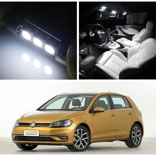 Canbus LED Lamp Interior Map Dome Trunk Plate Light Bulbs For VolksWagen Golf 7 2013-2018
