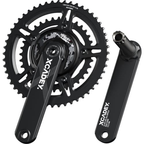 Bicycle Power Meter Crankset 110BCD/110BCD-4S/4-Hole Hollowtech Chainring 11S 24mm Bike Crankset 160mm 165mm 170mm 172.5mm 175mm