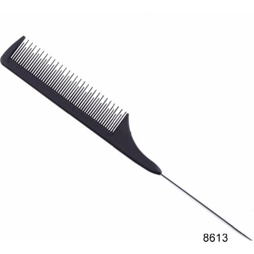 1 Pc/Set Black Professional Combs Hairdressing New Tail Comb Two Carbon Anti Static Hair Cutting Comb Set